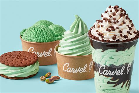 Carvel delivery - Vanilla ice cream sandwiched between two Oreo® cookies. $2.00+. Bonnet® Cone. The Original Soft Serve™ dipped in a delicious bonnet flavor, and served on a sugar cone. $2.79+. Sprinkle Cups. Vanilla or chocolate ice cream with sprinkles served with a cherry on top. $14.99+.